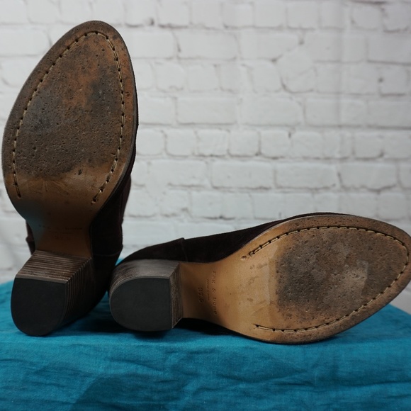 Rag and Bone Women's Burgundy Suede  Boot 7.5 37.5 - Picture 5 of 8